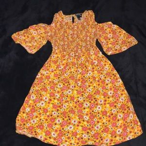 Art class girls dress orange floral 6/6x